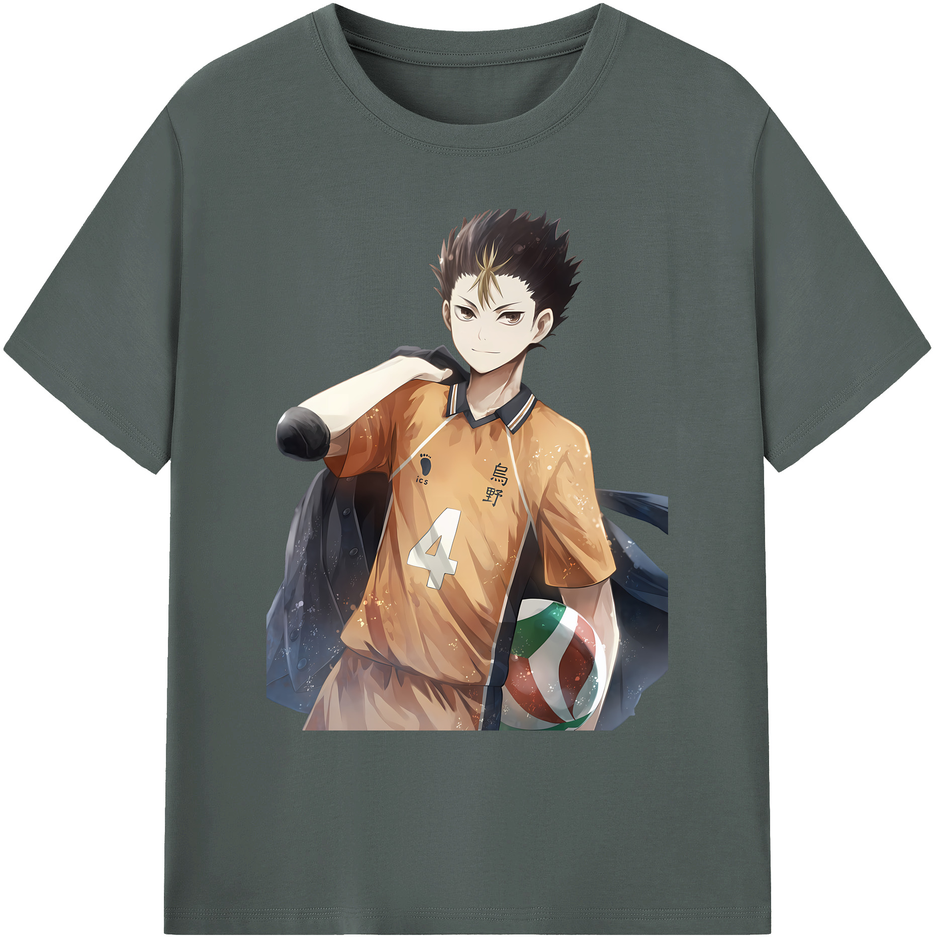 （画像用） ハイキュー!! Haikyu!! 綿100％ メンズ半袖Tシャツ｜肌触りやわらか＆通気性